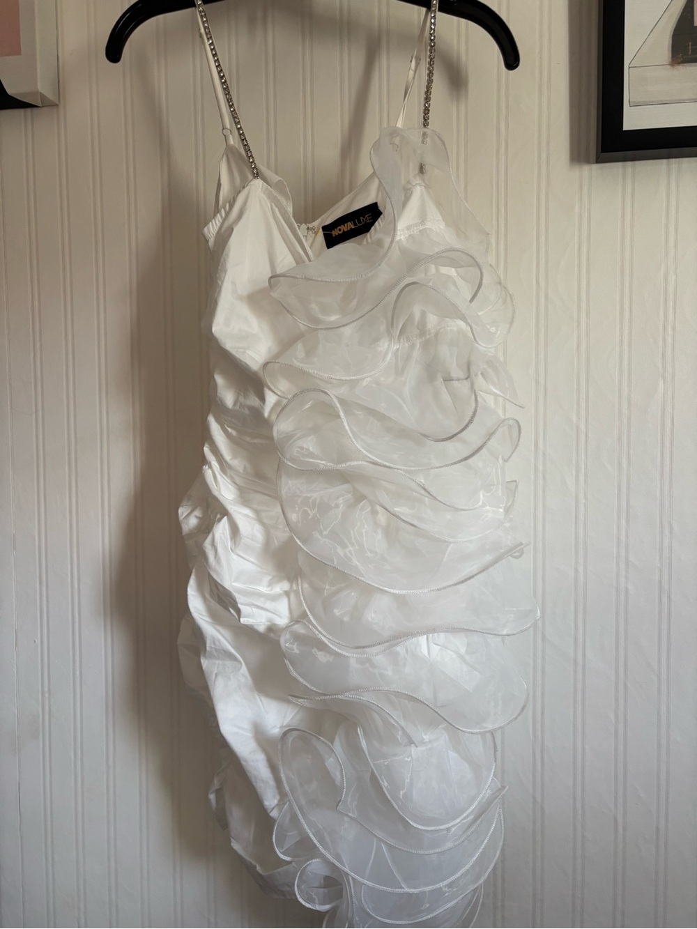 Nova Luxe ruffle mini dress